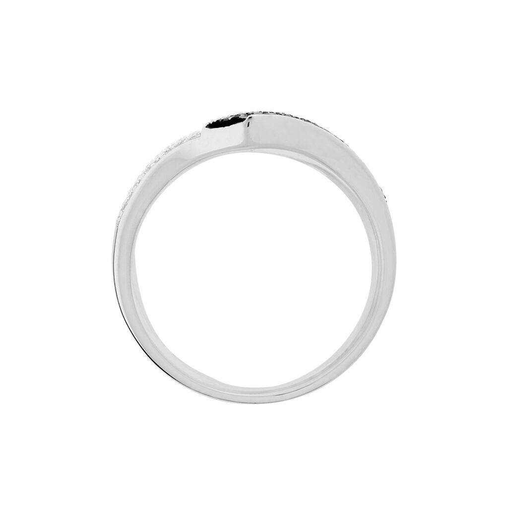 Bague Aile De Mouette Or Blanc Diamant