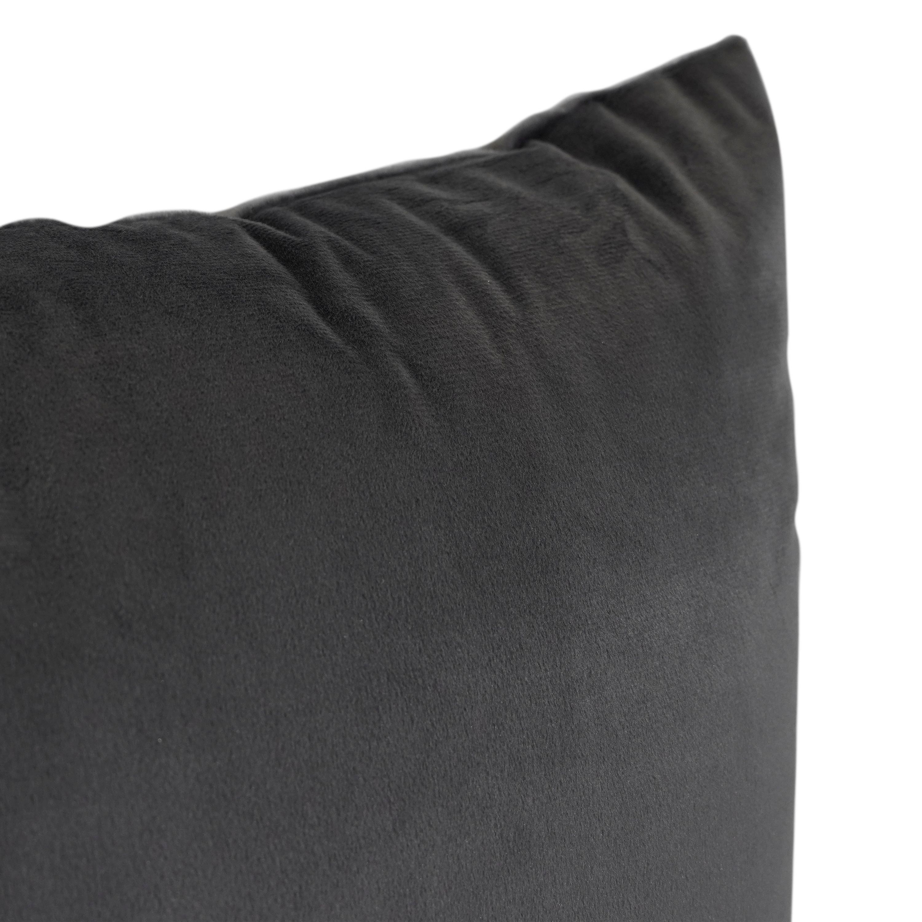 Kissenbezug Samt MODESTO 2er Set 45 x 45 cm anthrazit