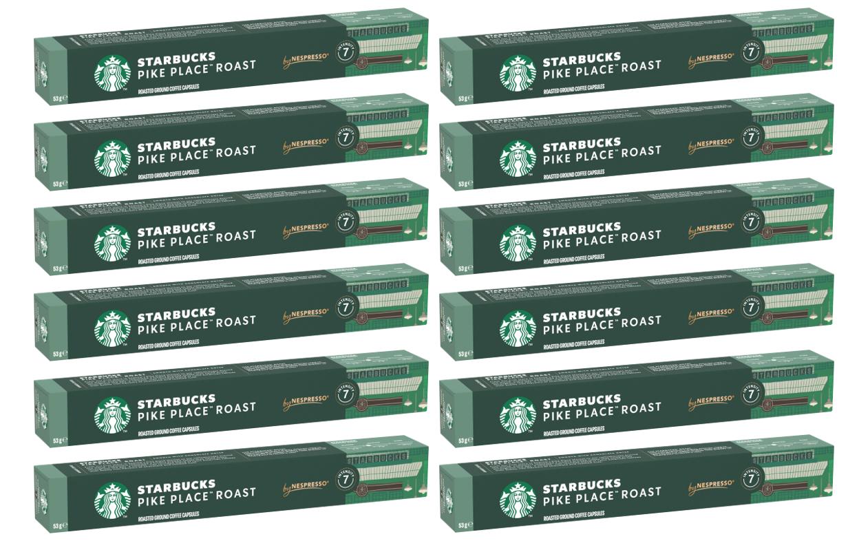 Kaffeekapseln Pike Place Roast 12 x 10 StückKaffeekapseln für Nespresso Maschinen