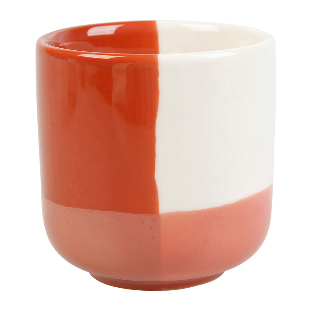 Gobelet porcelaine SONIA rouge 11cl - LETHU