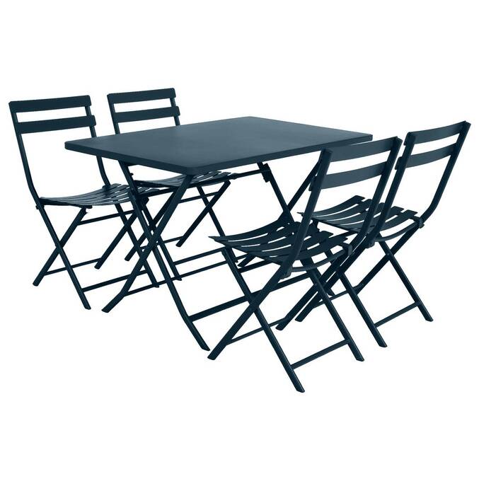 Table de jardin pliante rectangulaire GREENSBORO Pétrole