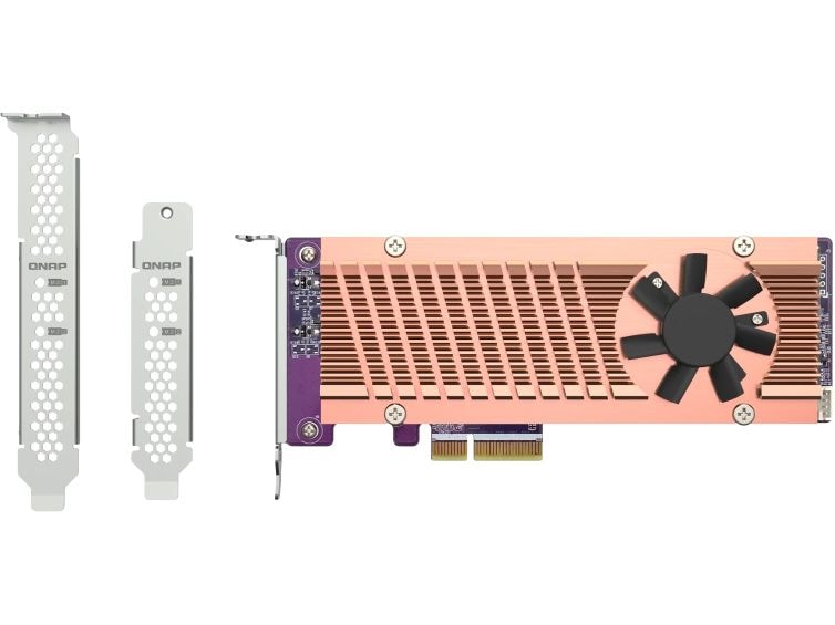 QNAP Erweiterungskarte QM2-2P-344A PCIe (Gen3 x 4) NVMe SSD M.2 PCIe NVMe SSD Erweiterungskarte