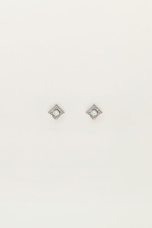 Studs vierkant met strass