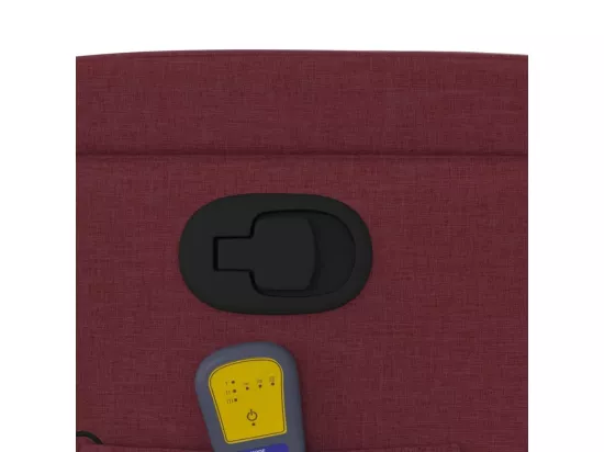 Fauteuil massant inclinable Rouge bordeaux Tissu