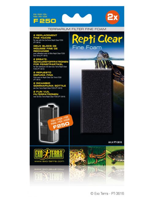 Exo Terra Foampatroon Repti Clear F250 - Filters - 2 stuks Fijn