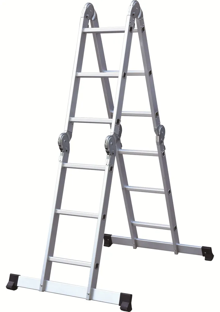NOBRAND Multistige, alu, 4x3 trin, inkl. 2 platforme, max belastning 150 kg