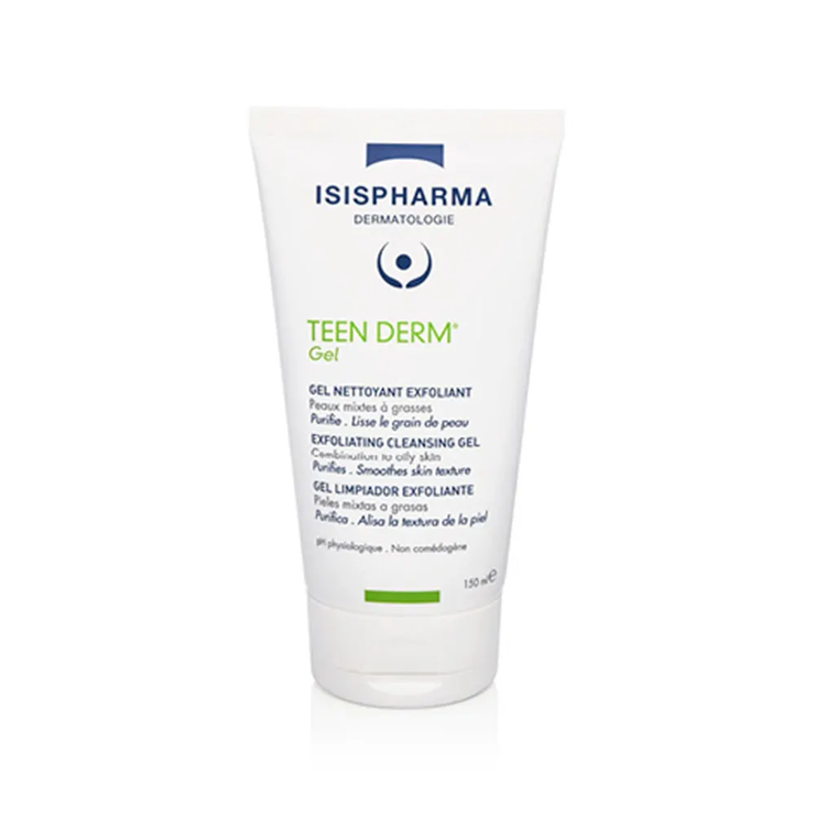 Isispharma Teen Derm gel nettoyant exfoliant 150 ml