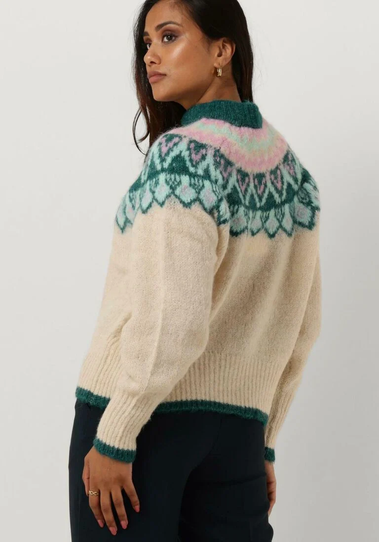 Y.A.S. beige y.a.s. trui yasice ls knit pullover
