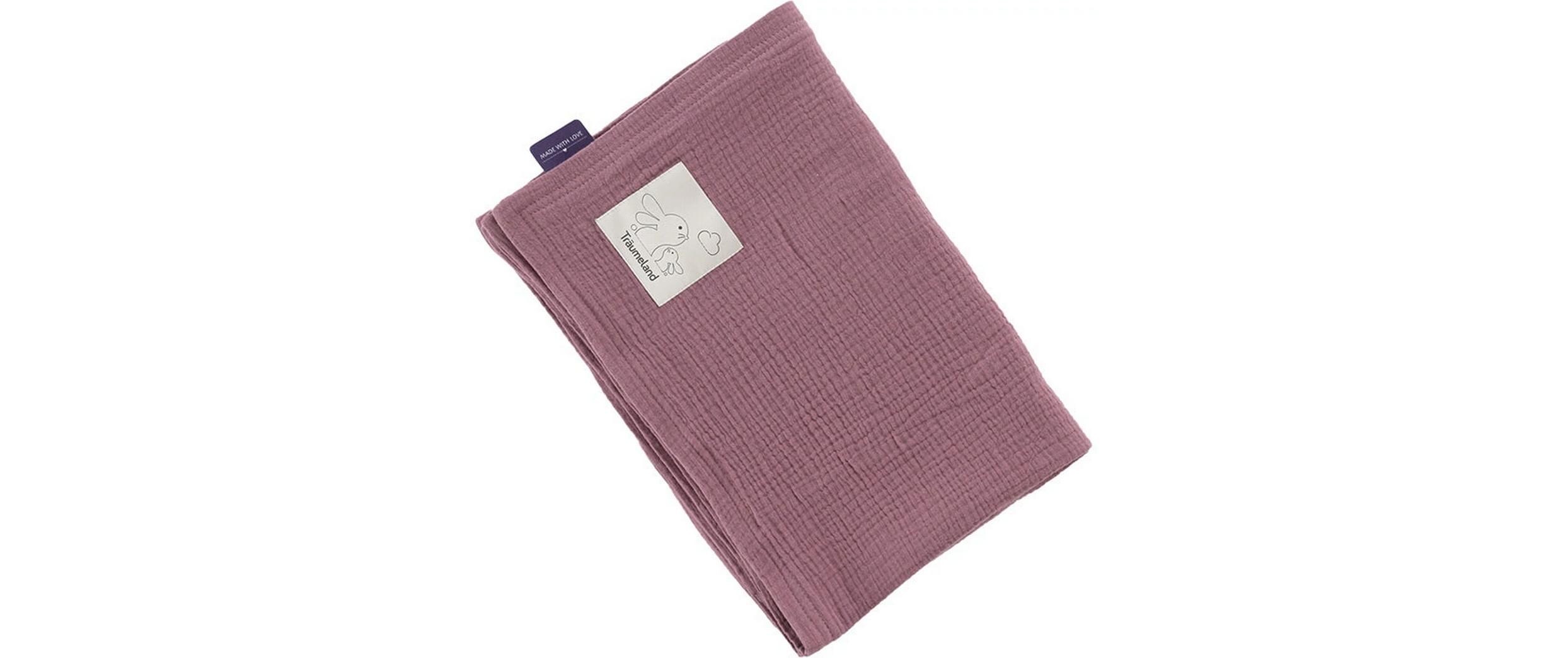 Kuscheldecke pflaume 75 x 100 cmKuschelweiche Babydecke, luftig und leicht