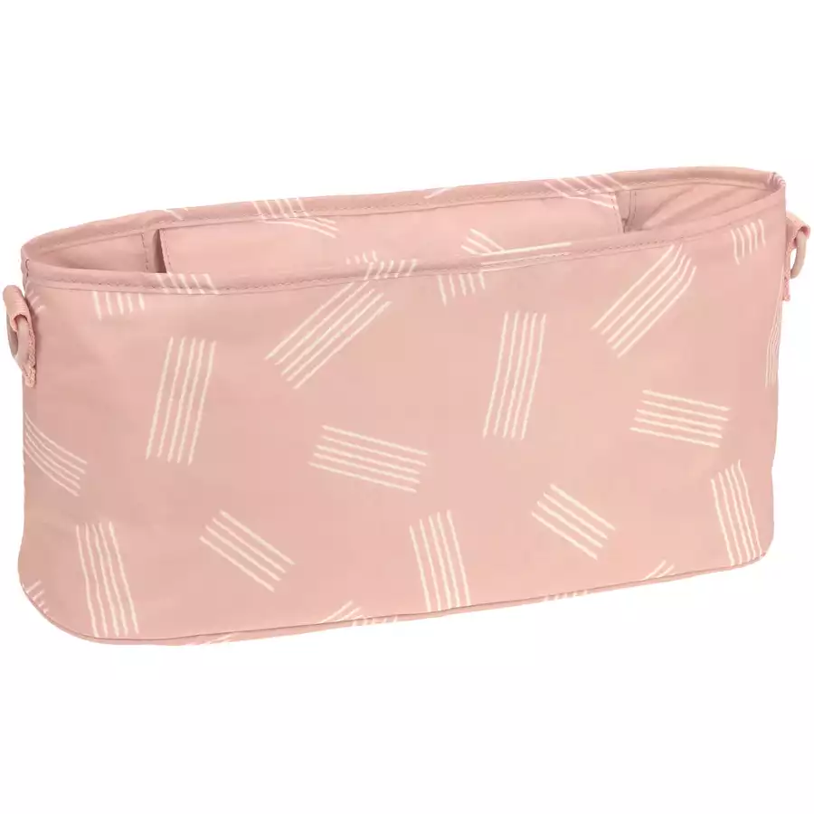 LÄSSIG Organizer für Kinderwagen  Soft Stripes rose