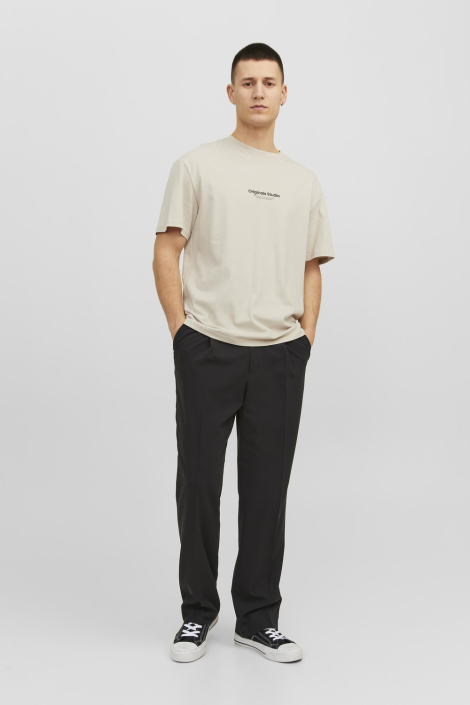 Jack & Jones beige heren t-shirt