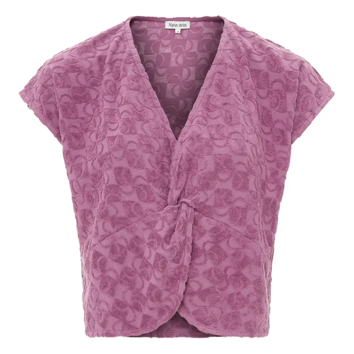 Alma Deia T-Shirt en Eponge Organique | Prune