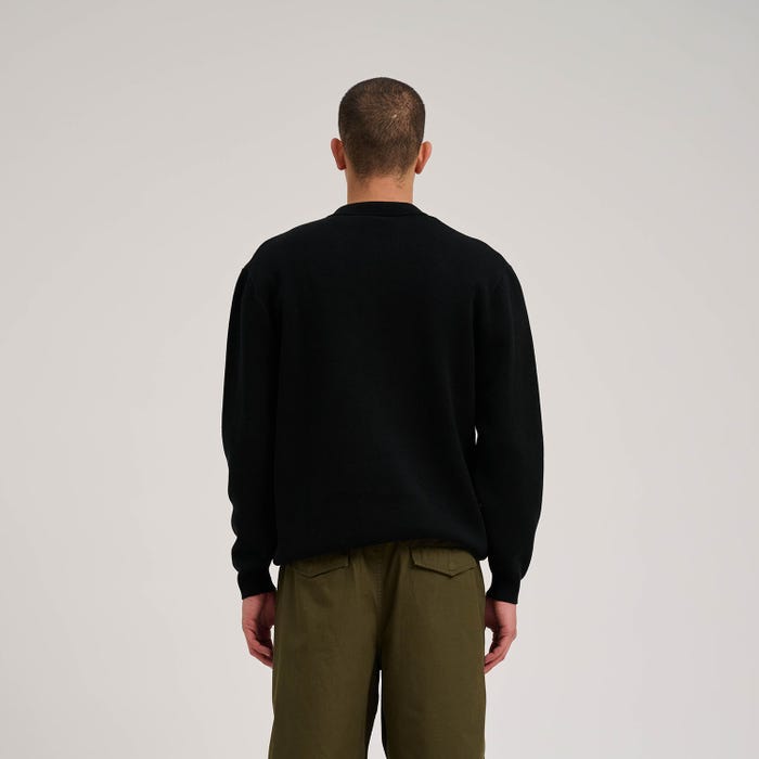 Shake Junt Donnie Polo Knit Crew Black Rose
