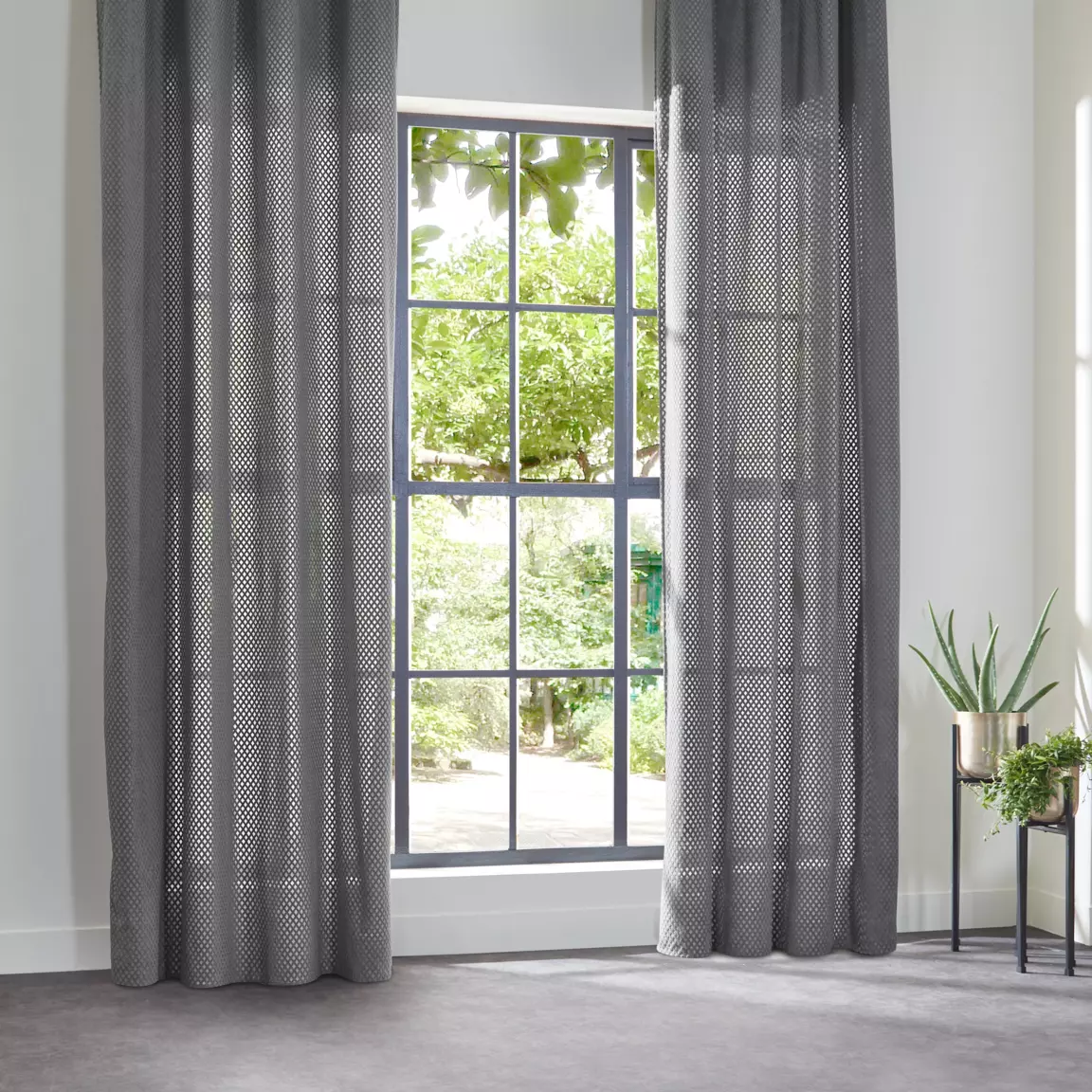 Rideau (140 x 260 cm) Carro Gris clair