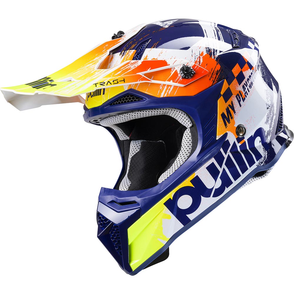 pull-in - Casque enfant Trash Kid - 2024 Navy / Blanc / Jaune / Orange