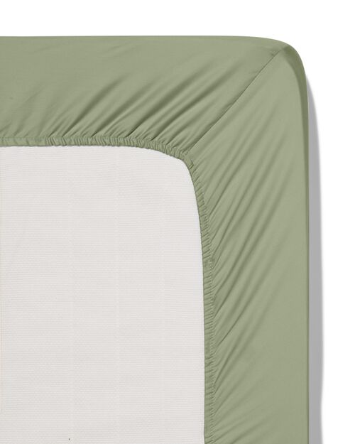 drap-housse surmatelas coton doux 160x200 vert