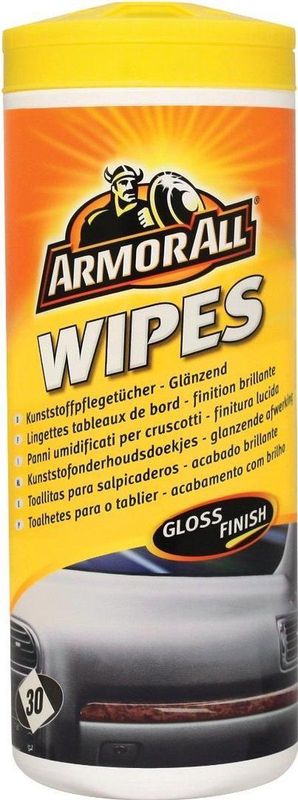 Armor All - Kunststof ReinigingsDoekjes - Glanzende Afwerking - Biologisch Afbreekbaar