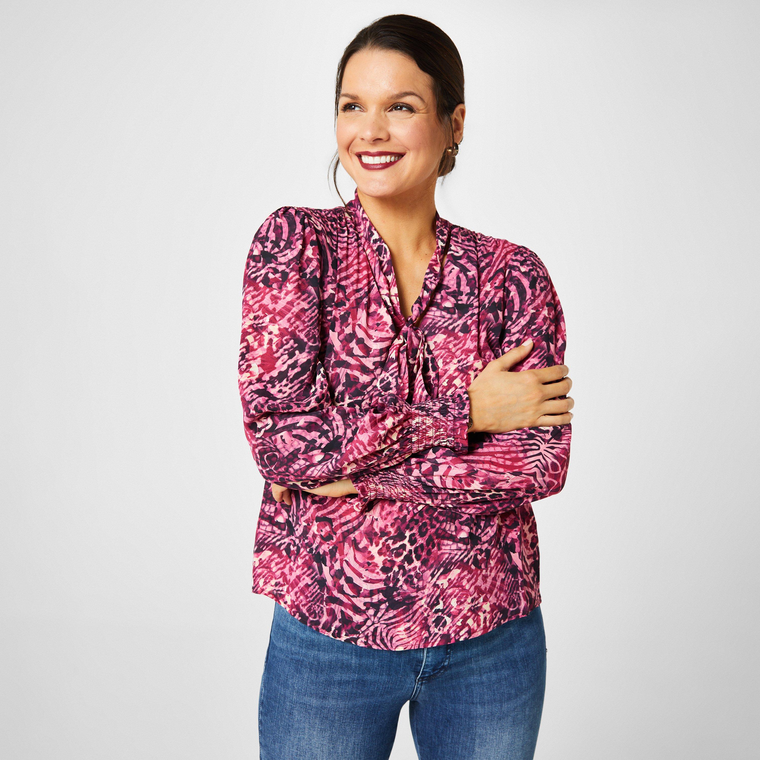 Biba Tie Neck Blouse