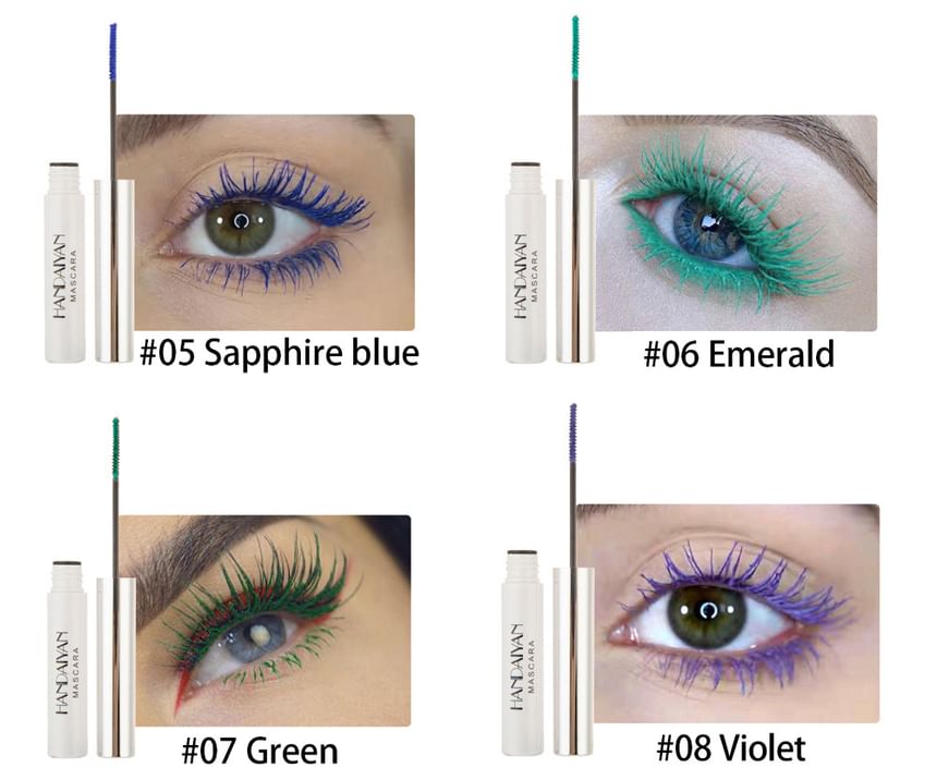 HANDAIYAN - Kleurrijke mascara - 12 kleuren