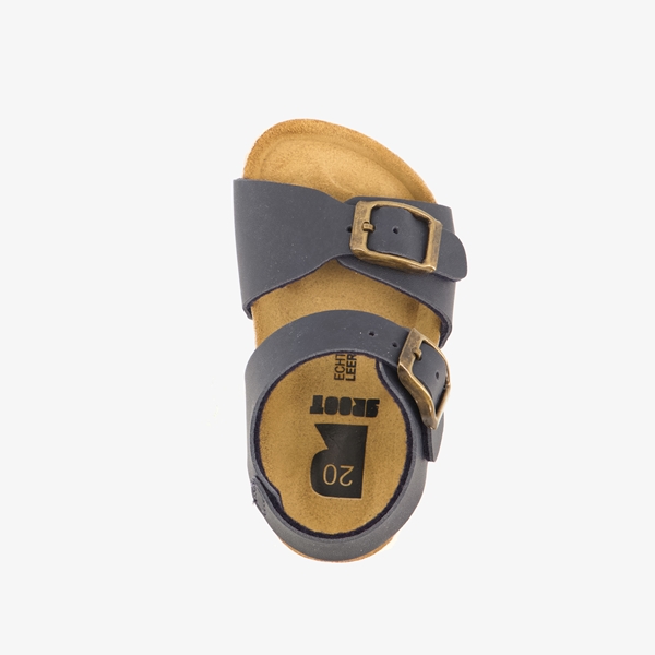 Groot leren kinder bio sandalen blauw