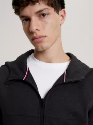 Moletom com capuz e zíper Sport Essential com logo tonal