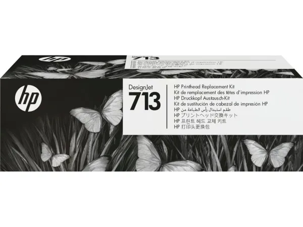 HP 713 - 4 pakker - gul, cyan, magenta, pigmenteret sort - original - DesignJet - printerhoved-udskiftningssæt - for DesignJet Studio, T210, T230, T250, T630, T650