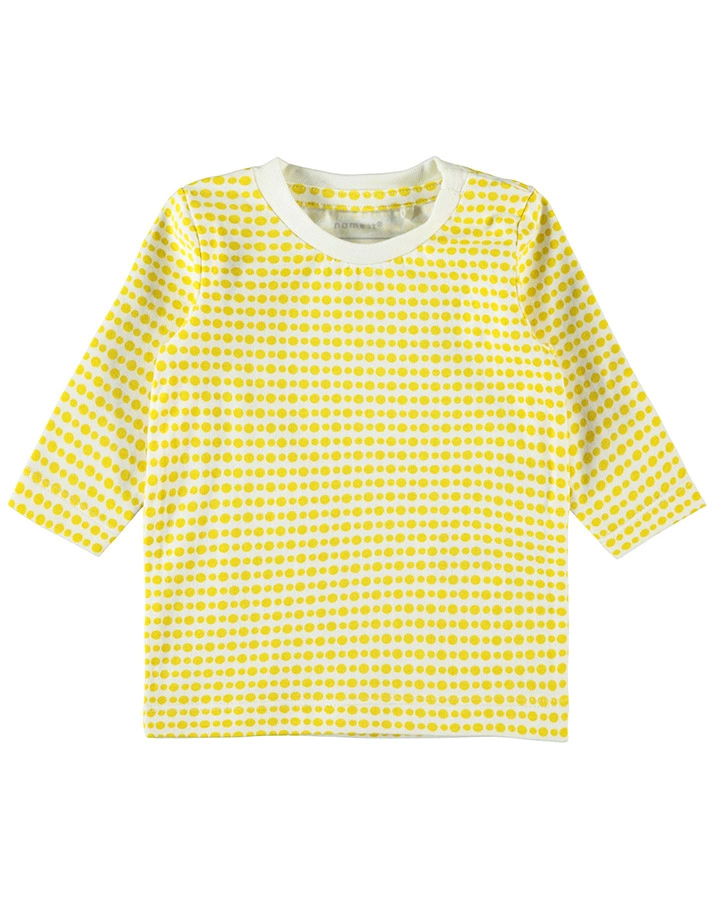 Langarmshirt NBFNUKA 3er-Pack in rosa/gelb