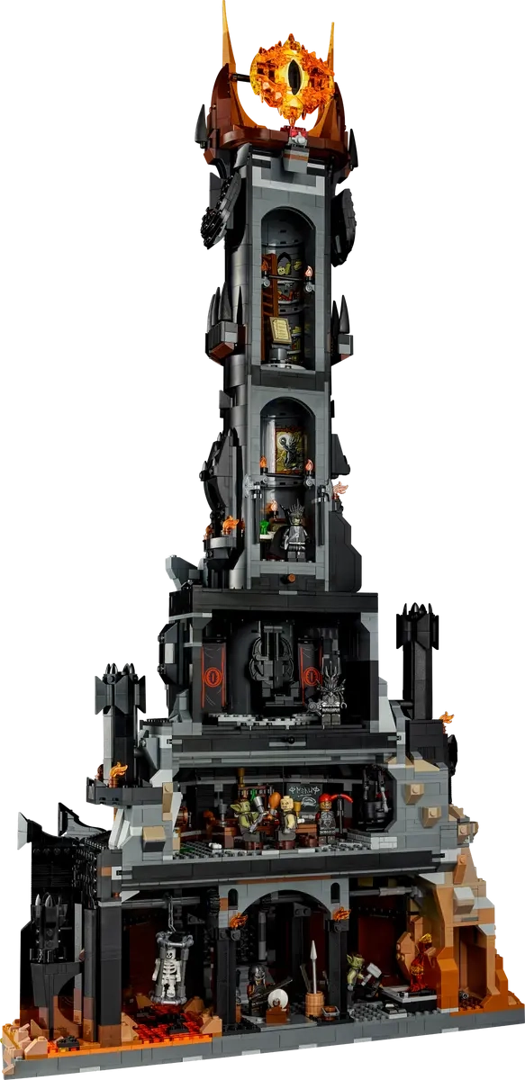 (5471-tlg. Set) Icons Klemmbausteine Der Herr der Ringe Spielzeug Bausatz (10333) Lizenziert - Barad-dûr
