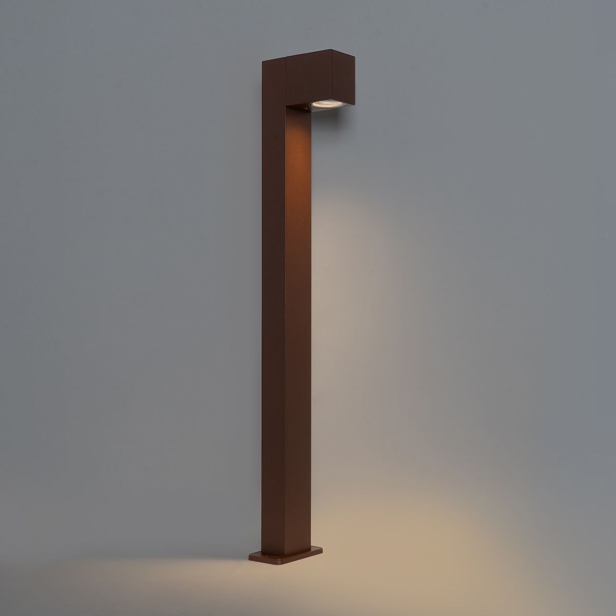 Industriële staande buitenlamp roestbruin 80 cm IP44 - Baleno