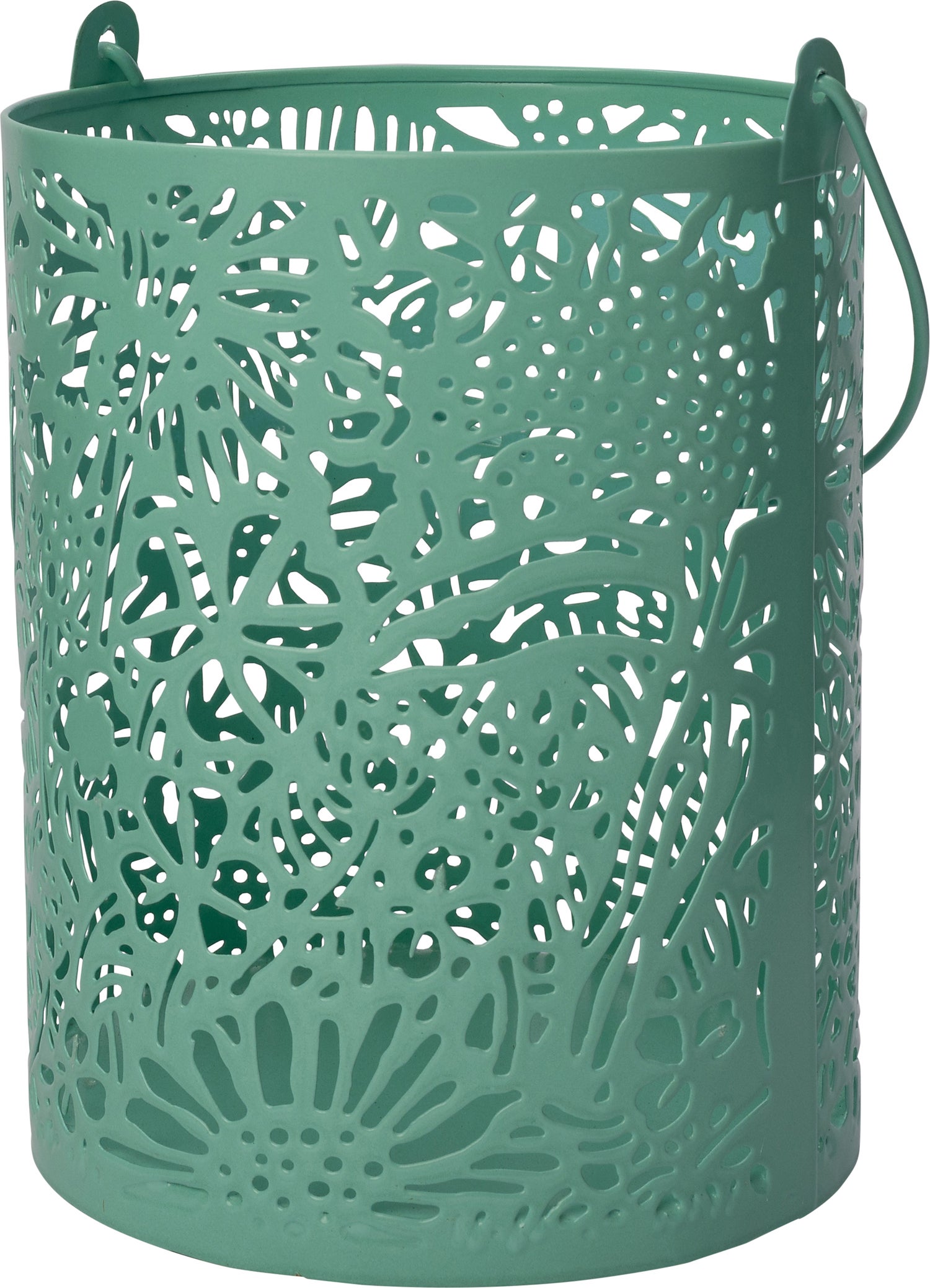 Intratuin windlicht Mea blauw D 14 H 18 cm