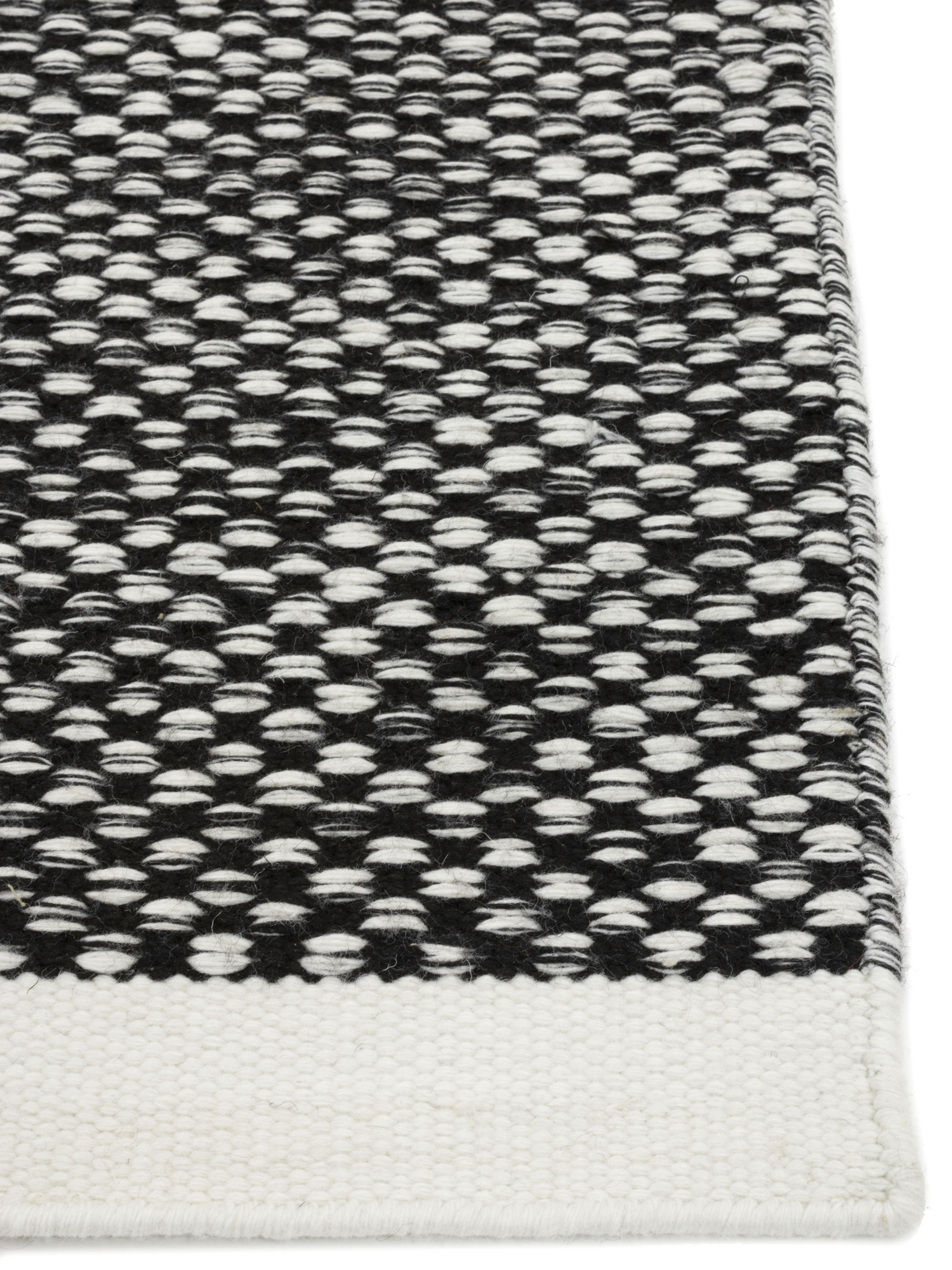 Vloerkleed Vaasa black white 160x230 cm