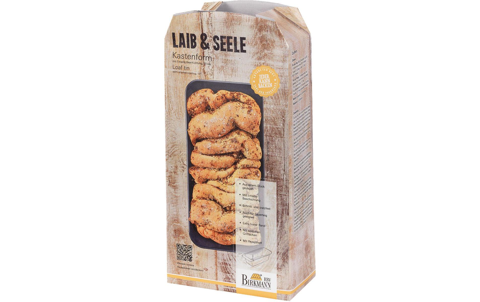 Brot-Backform Laib und Seele 25 cm x 7 cmKastenform für Brote