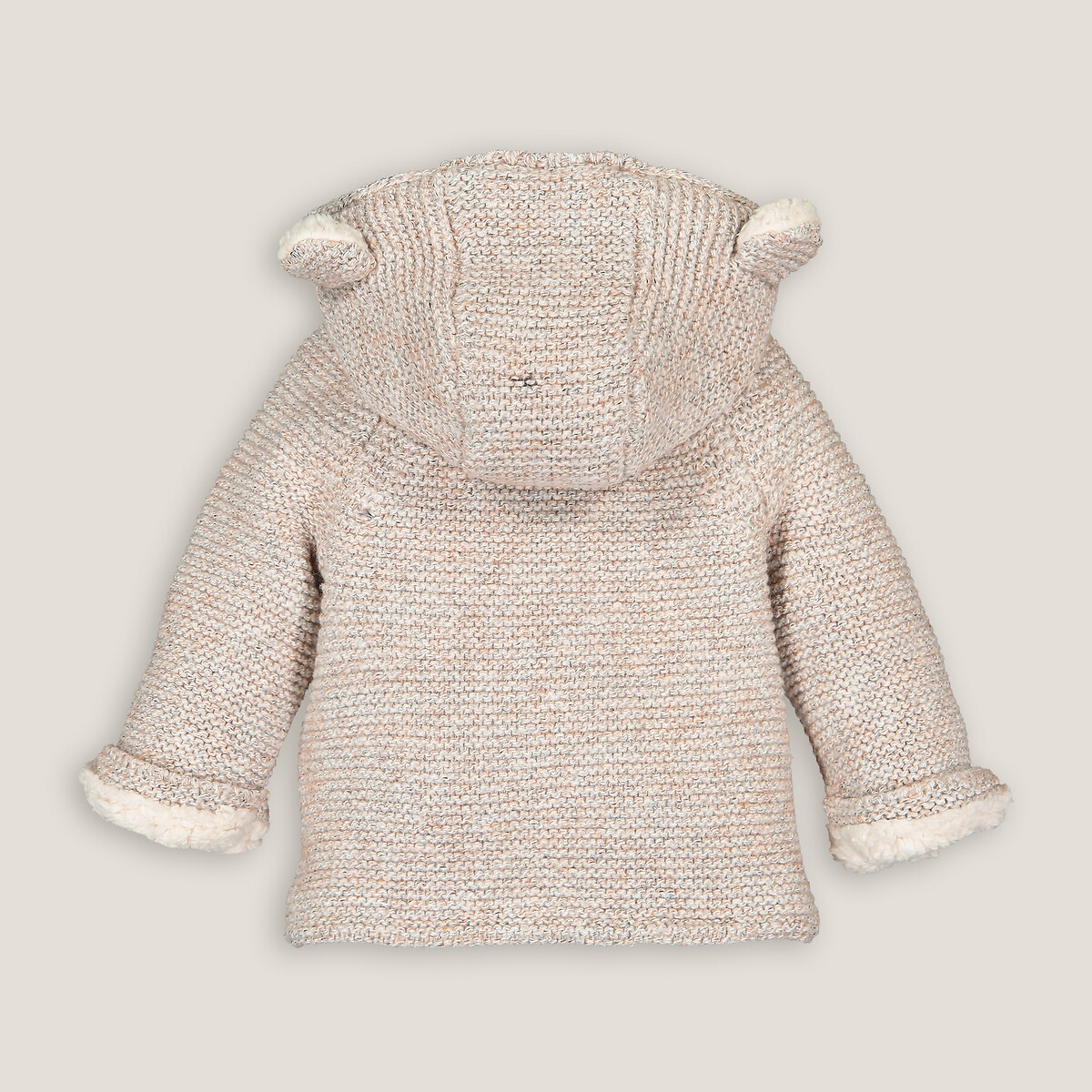COLEÇÕES LA REDOUTE<br>Colete com gorro em sherpa de malha quente