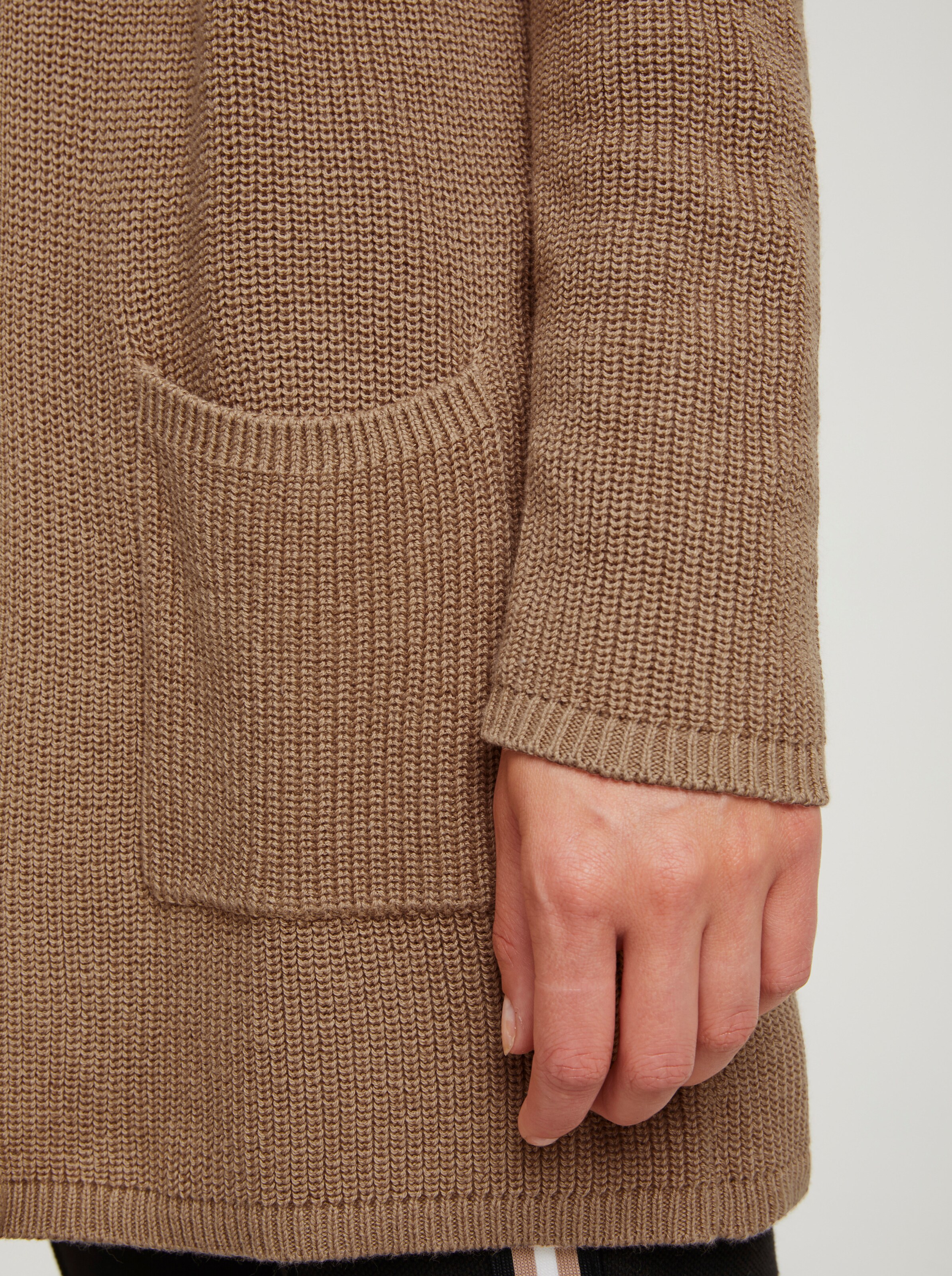 Long-Strickjacke