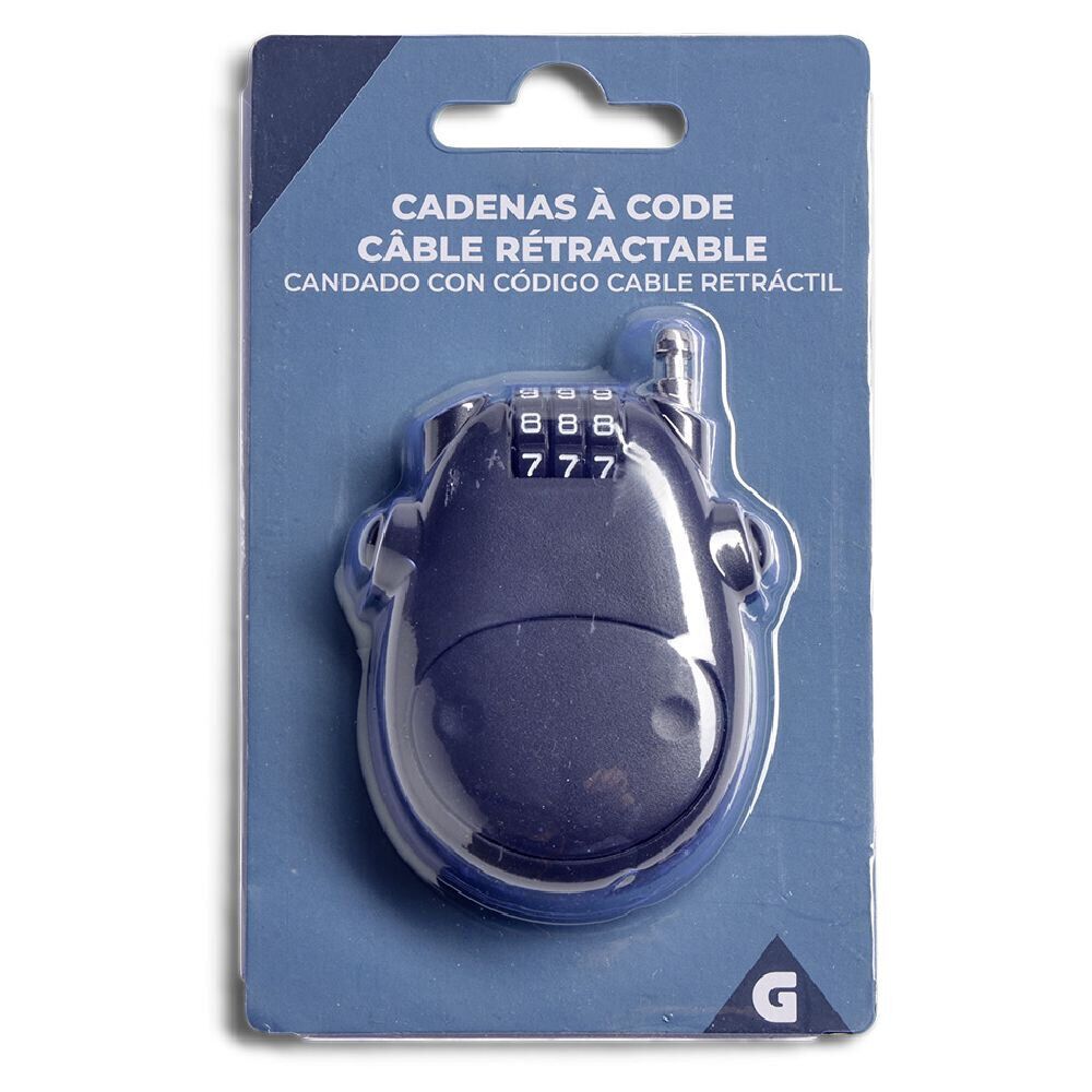 Cadenas à code avec câble rétractable