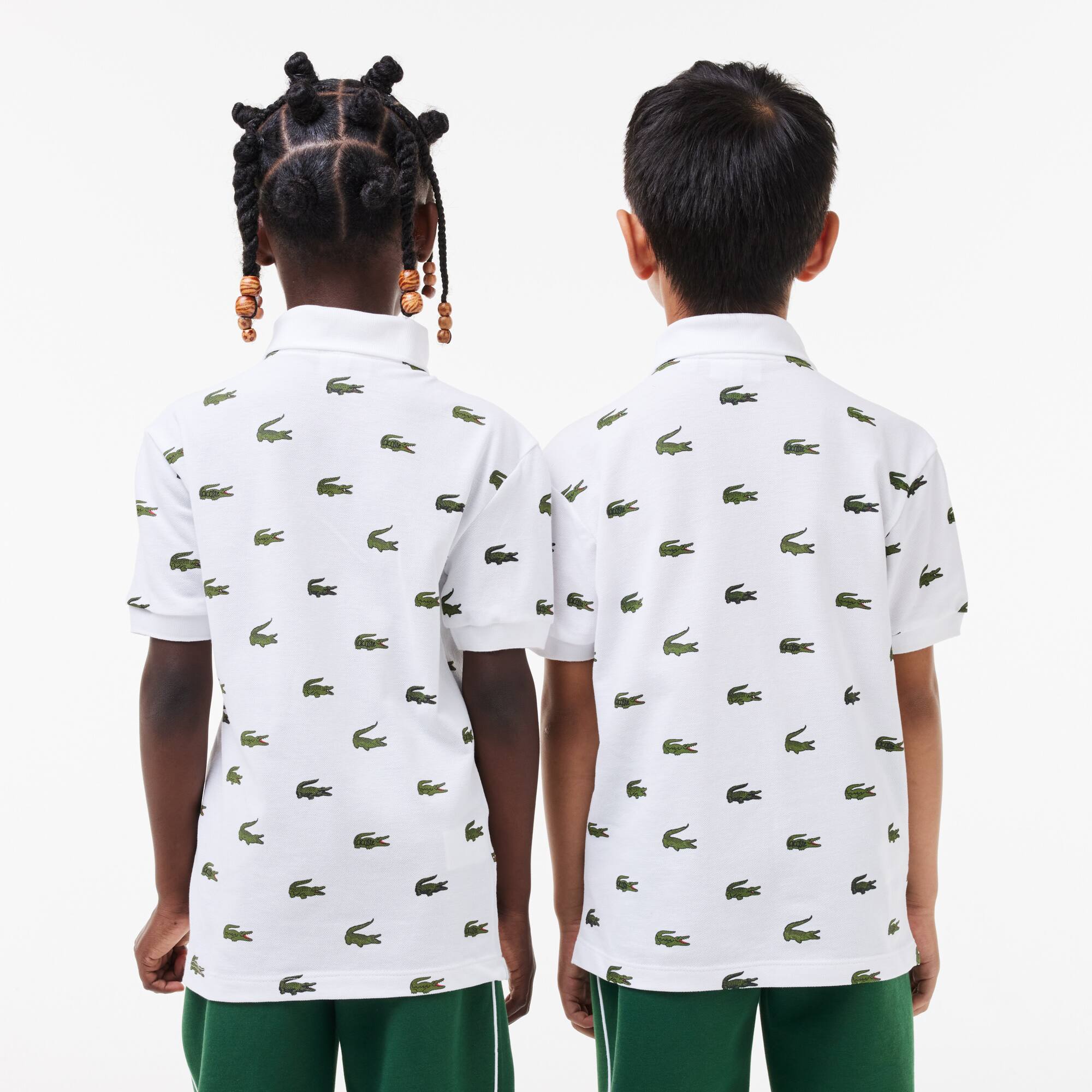 Baumwoll-Poloshirt mit Aufdruck Poloshirts - Weiss - Lacoste - Kinder
