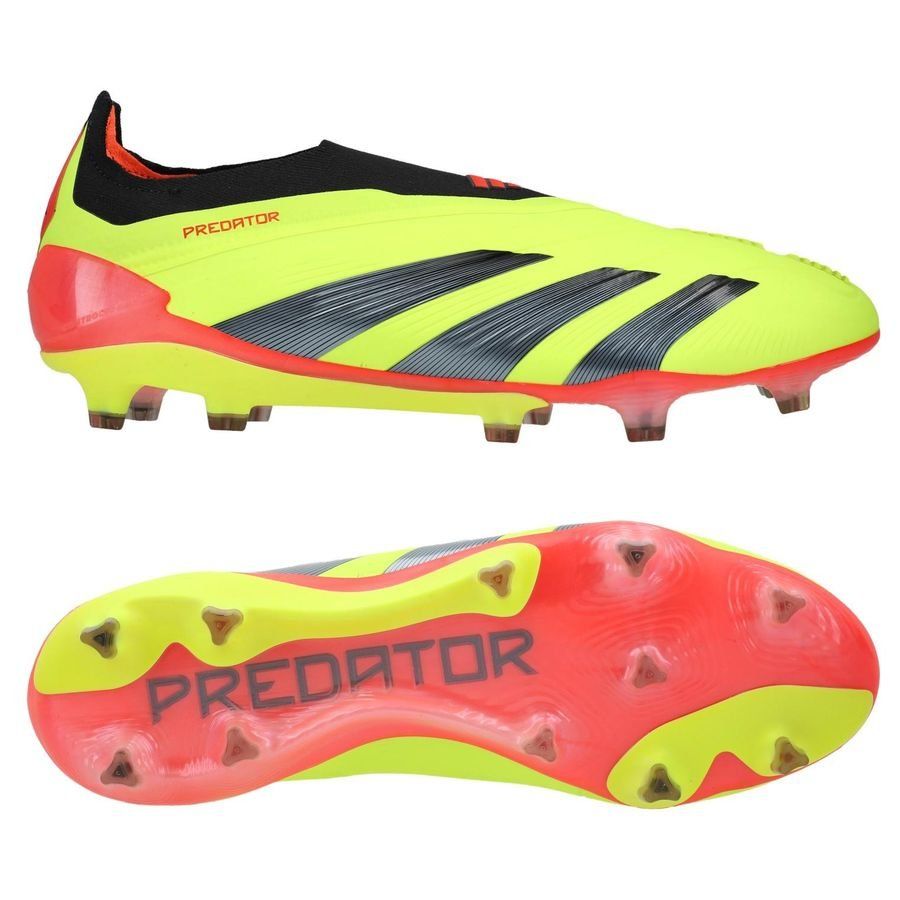 adidas Predator Elite Laceless FG Energy Citrus - Jaune/Noir/Rouge