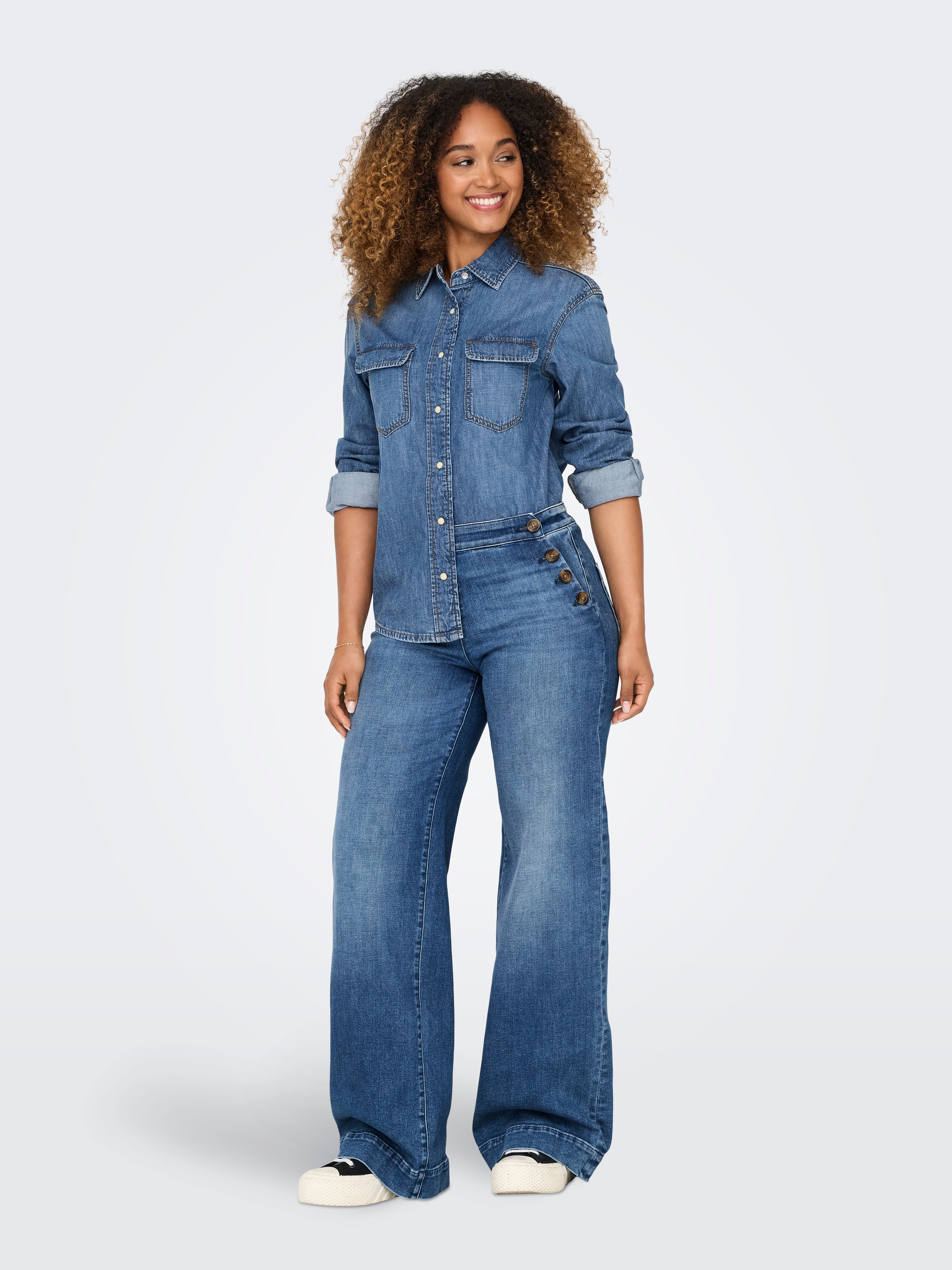 ONLSEVIGNY Hemd Dark Blue Denim