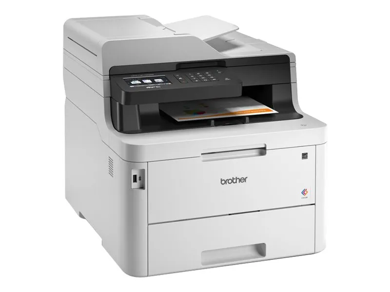 Brother MFC-L3770CDW - Multifunktionsprinter - farve - LED - Legal (216 x 356 mm) (original) - A4/Legal (medie) - op til 24 spm (udskriver) - 280 ark - 33.6 Kbps - USB 2.0, LAN, Wi-Fi(n), USB vært, NFC - med Brother PRINT AirBag til 15.000 sider