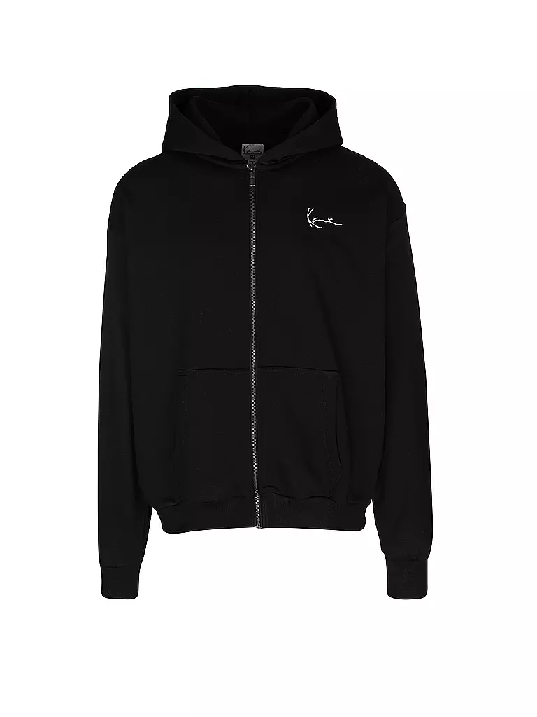 KARL KANI Kapuzensweatjacke schwarz