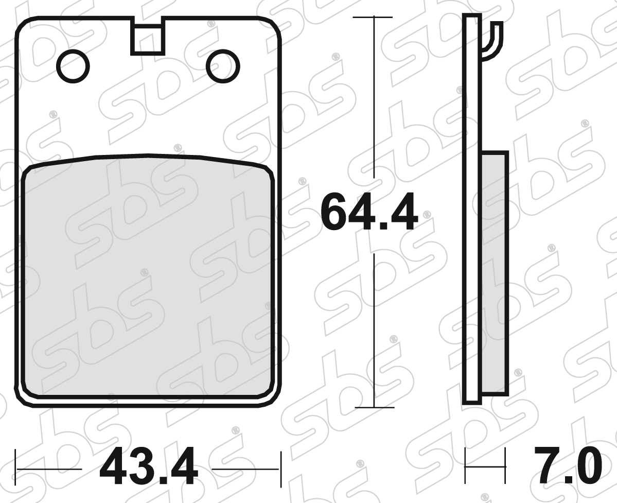 SBS - Plaquettes de frein 605 HF