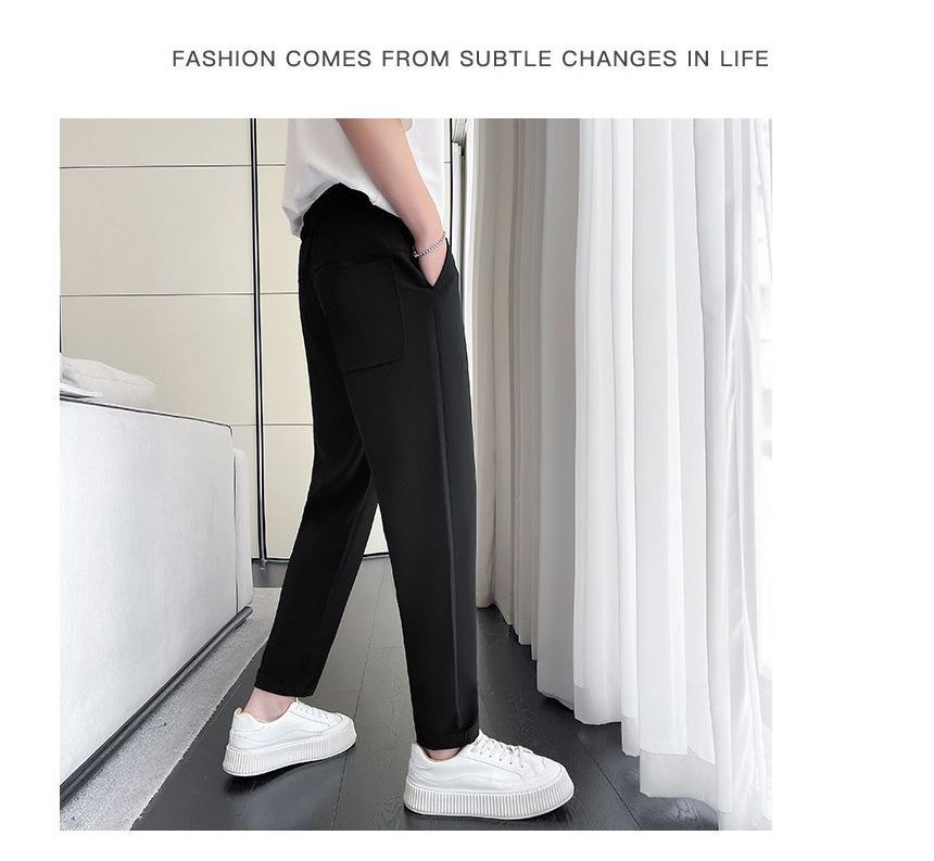 Andrei - Mid Rise Plain Tapered Pants