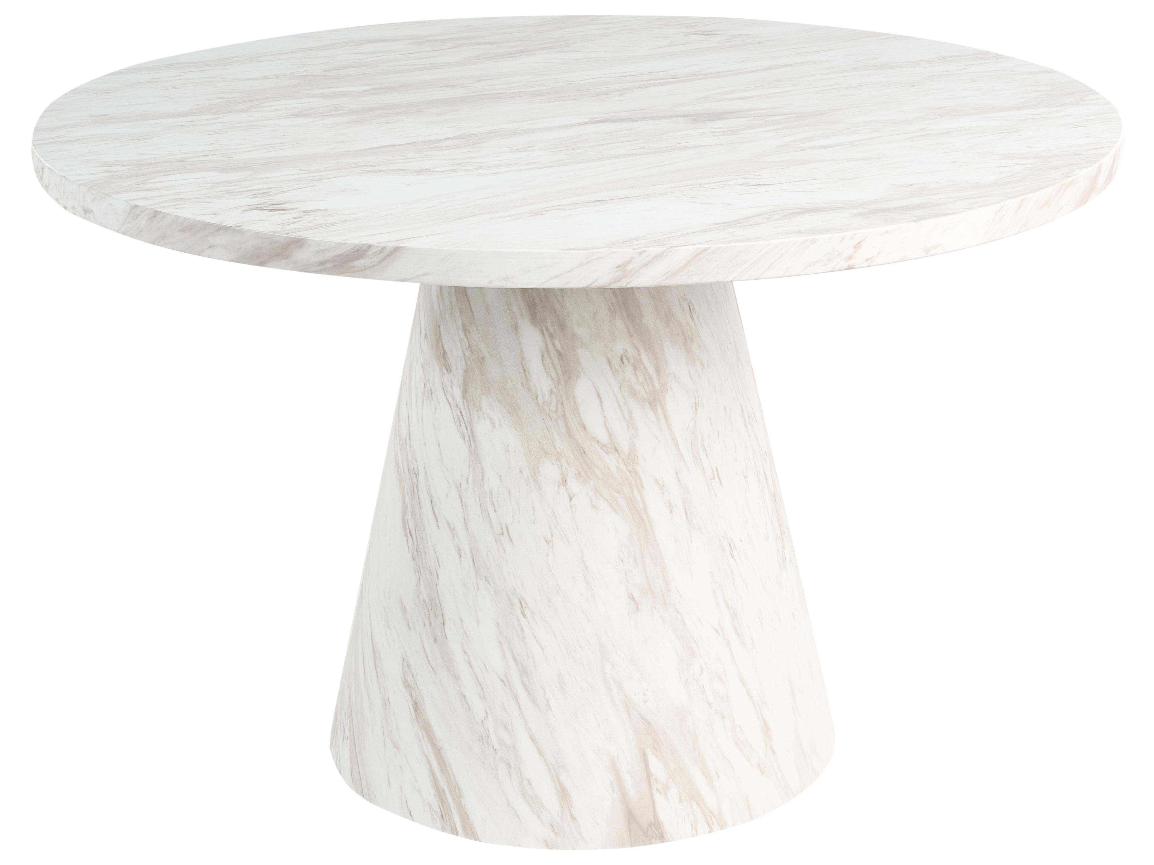 Eettafel MERE Wit marmer 120 cm 120 cm