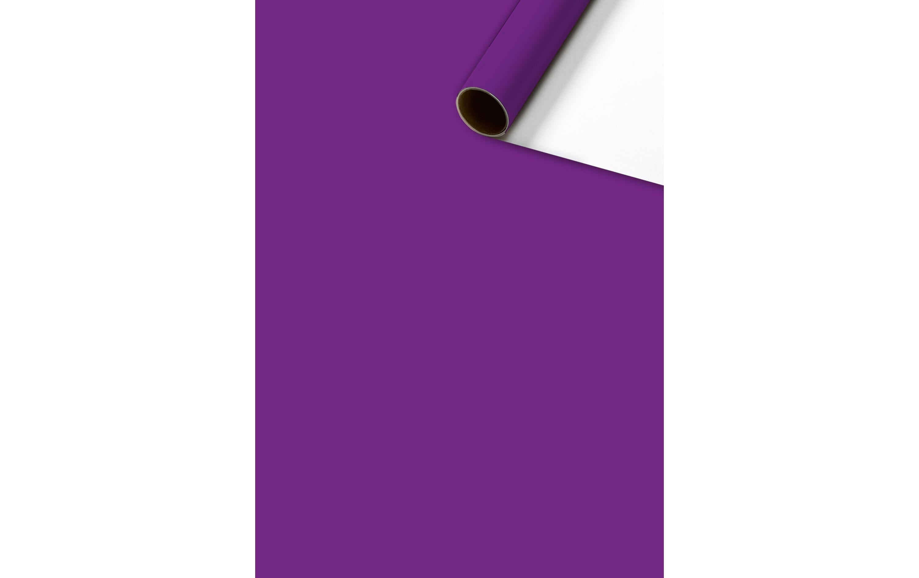 Geschenkpapier Colour Violett / Weiss, 70 cm x 2 mGeeignet als Geschenkverpackung oder Einfasspapier für Bücher