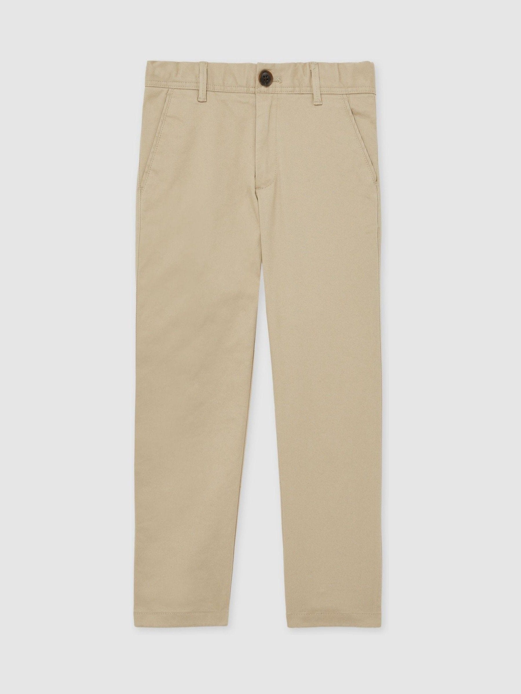 Pastelgeel - Reiss Pitch slim-fit casual chino
