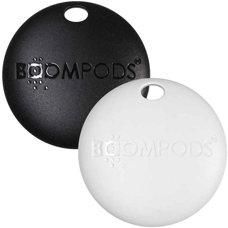 Boompods Smart Tracker Boomtag, 2 Stück, schwarz/weiss
