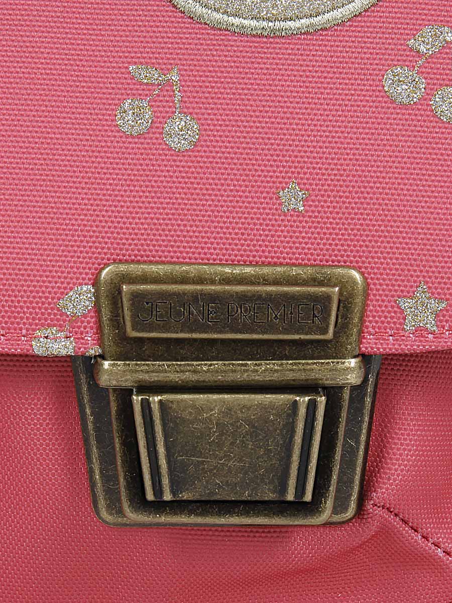 Cartable Jeune Premier It bag Midi Cherry Glitter Pink 38 cm