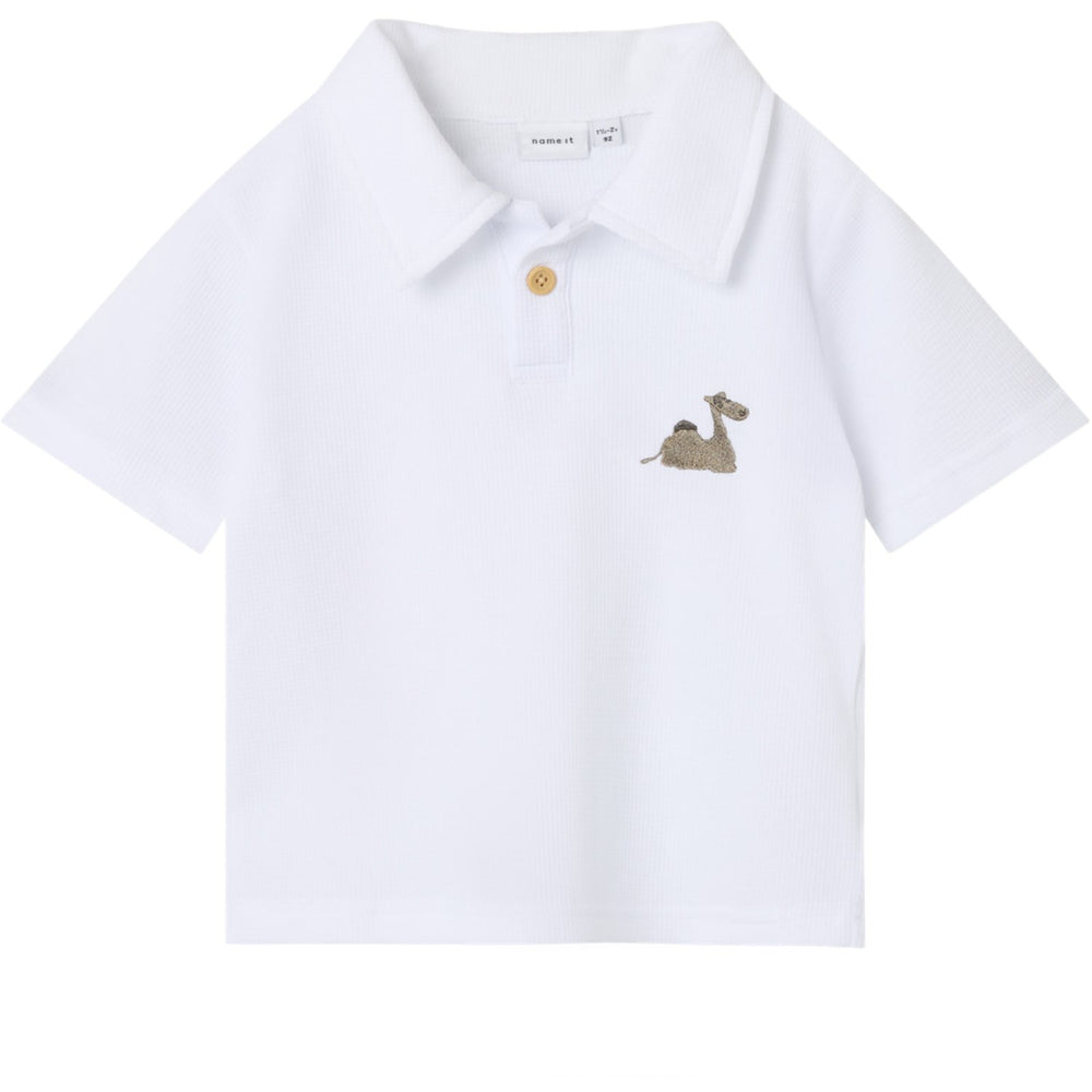 Køb Name It Bright White Janus Regular Polo