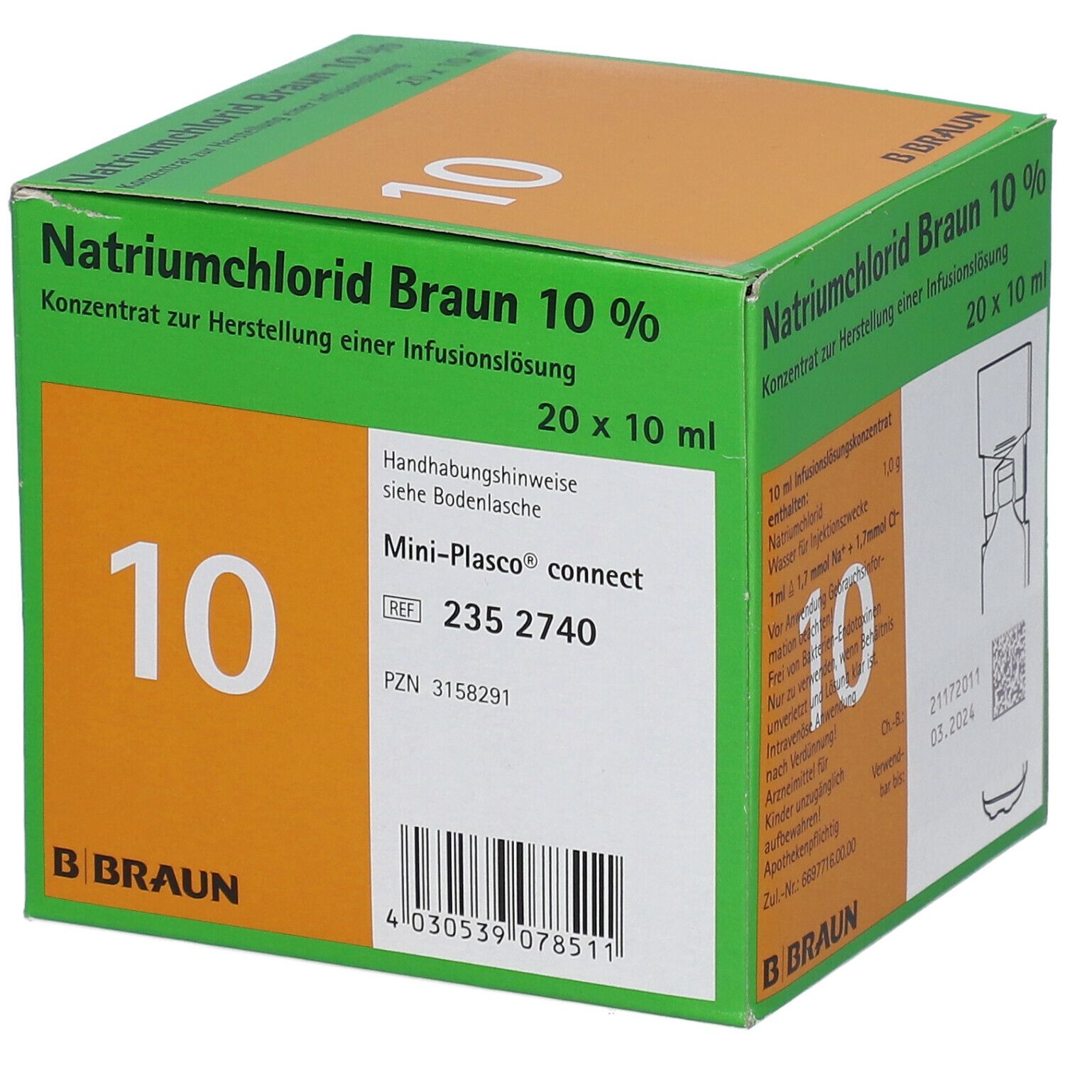 Natriumchlorid B. Braun 10% MPC Elektrolytkonzentrat
