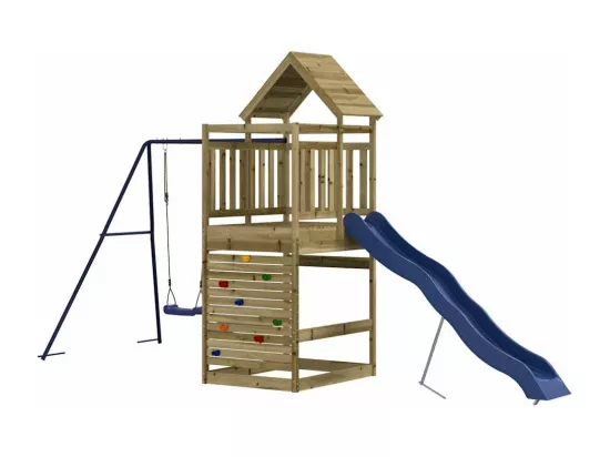 Aire de jeux d'extérieur bois de pin imprégné
